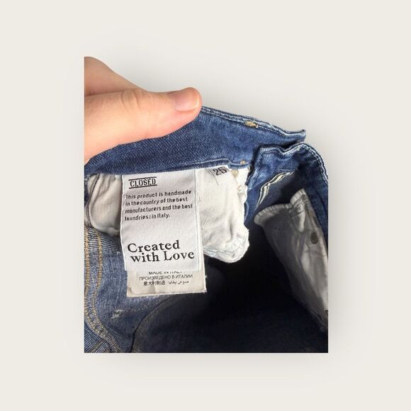 CLOSED Made In Italy Straight Leg Jeans Mid Rise Size 25 - Picture 4 of 5